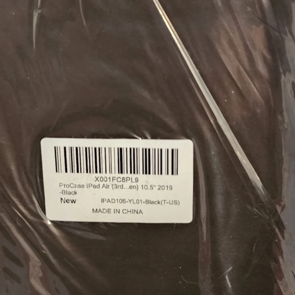 IPad Tablet Black Case NEW NWT Slim‎ with Stand. 10.5 inch.